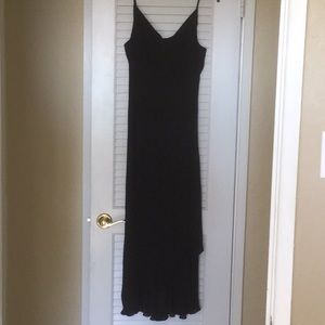 Ann Taylor Long Cocktail Dress Black